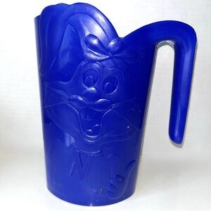 1980s Nesquik Bunny Pitcher – Rare Blue Plastic Milk Jug, Vintage Nestlé